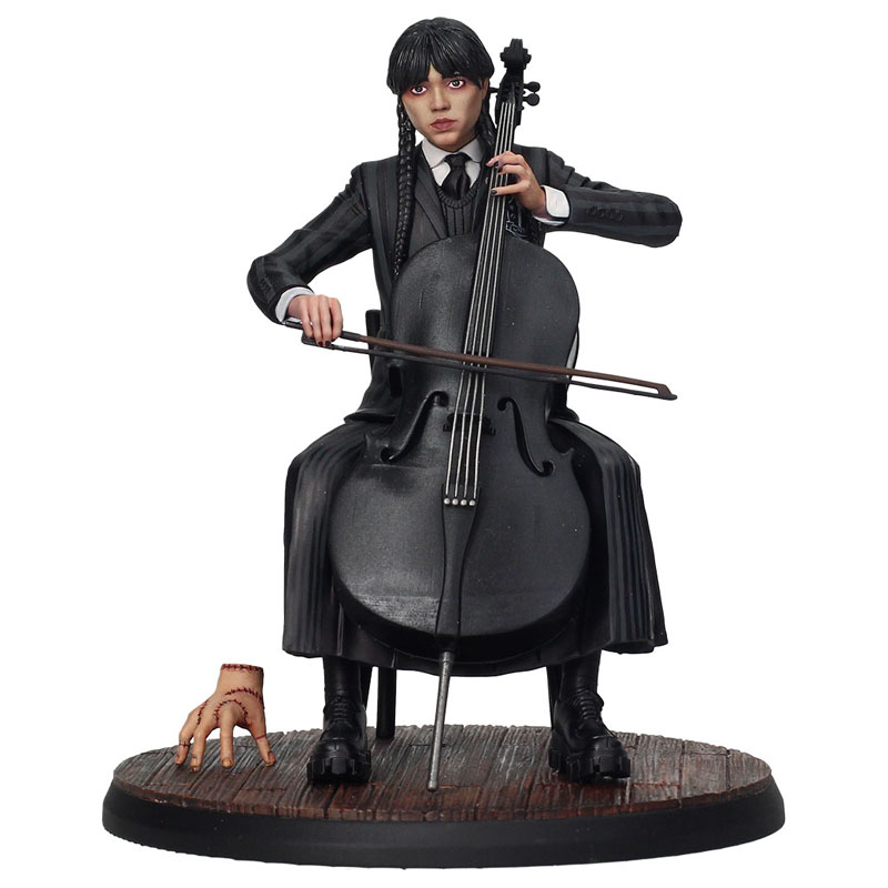 Wednesday Statue PVC Mercredi & Violoncelle 15cm